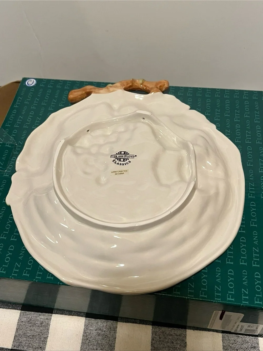 NWT FITZ & FLOYD COUNTRY GOURMET CANAPÉ PLATE.